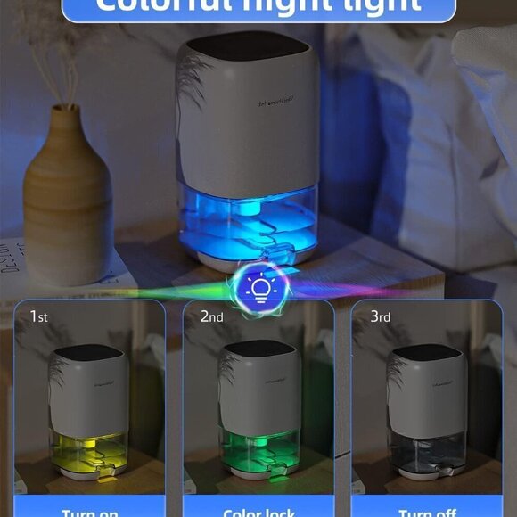 Dehumidifier / 35 oz small / quiet / auto shut off /  Bedroom (280 sq. f… - Picture 4 of 6